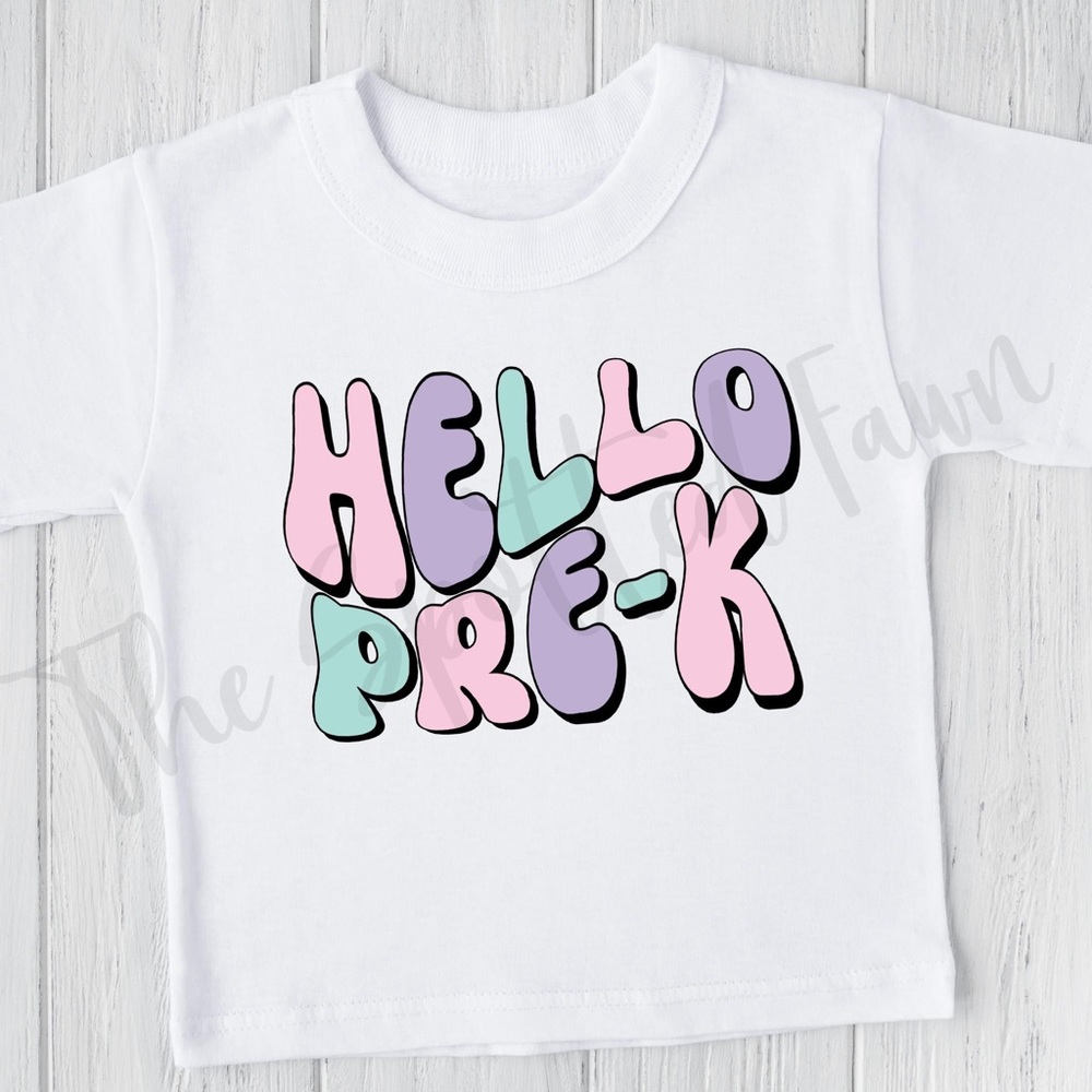 “Hello Pre-K” Kids Tee